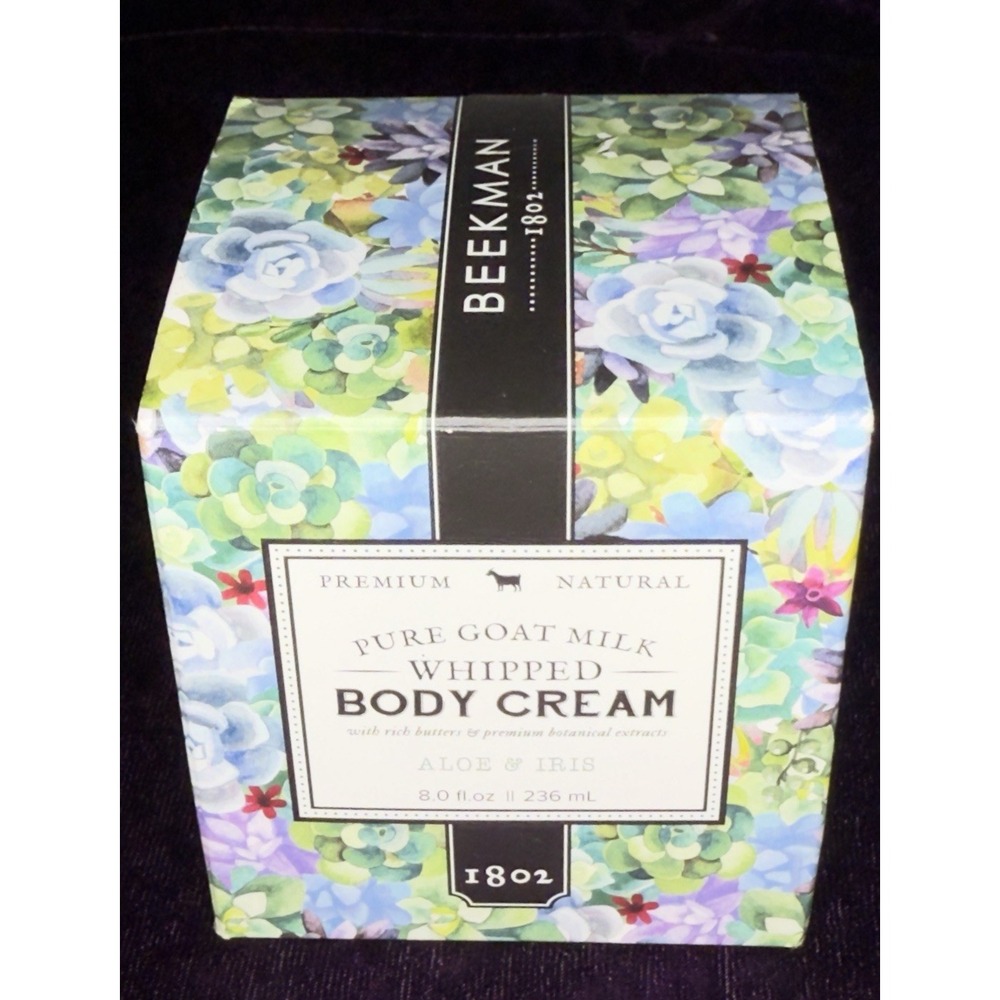 Beekman 1802 Pure Goat Milk Whipped Body Cream 8 Oz Aloe & Iris‎ - New In Box